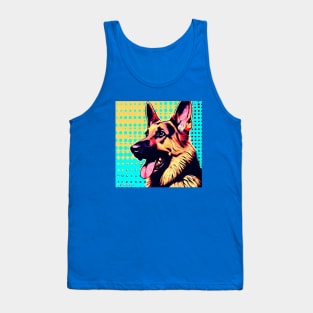 German Shepherd Pop Art Tank Top